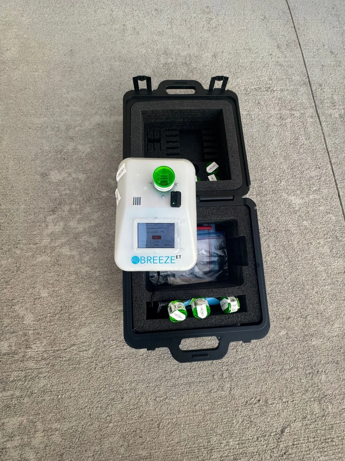 Air sampling device used during a Jupiter, FL mold test